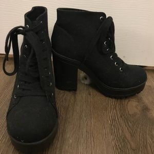 Black Heeled Booties